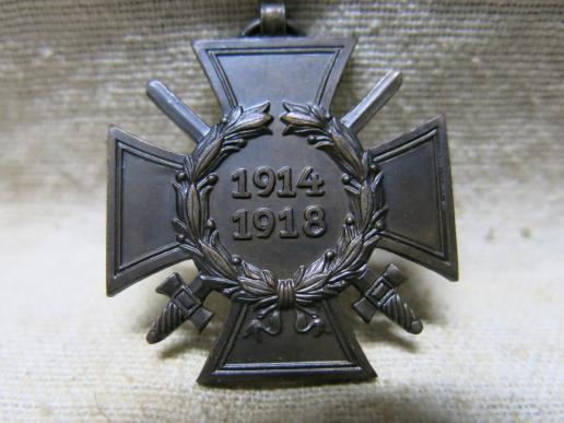 German WWI Das Ehrenkreuz Des Weltkriegs 1914-1918 WWI Honour Cross R. V. 4 PFORZHEIM.
