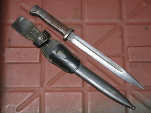 German Wehrmacht K98 Bayonet Unsharpened & Unused Matching 44 crs Complete Near Mint!!!!