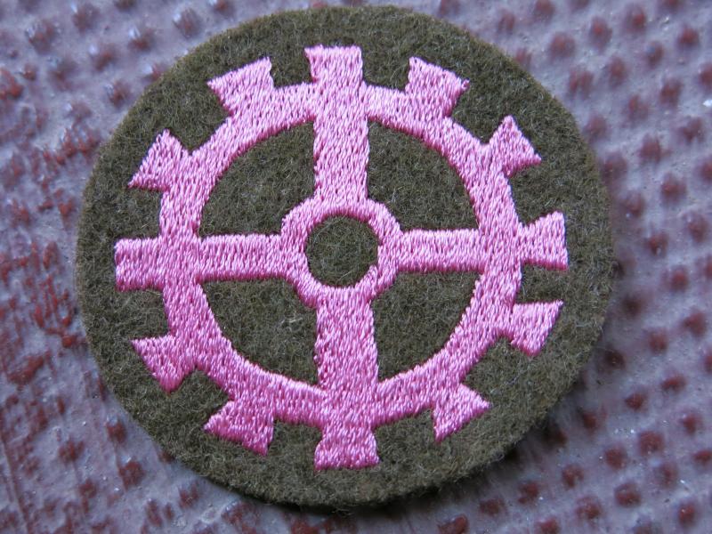 German Wehrmacht DAK Panzer Mecanic Specialist Sleeve Badge. (25)