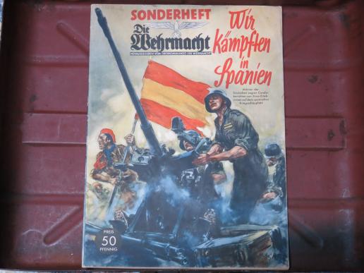 Die Wehrmacht German Magazine Sonderheft Special Edition 30 Mai 1939 Colour Cover Full Dedicated To Legion Condor At Spanish Civil War Very Rare Perfect.
