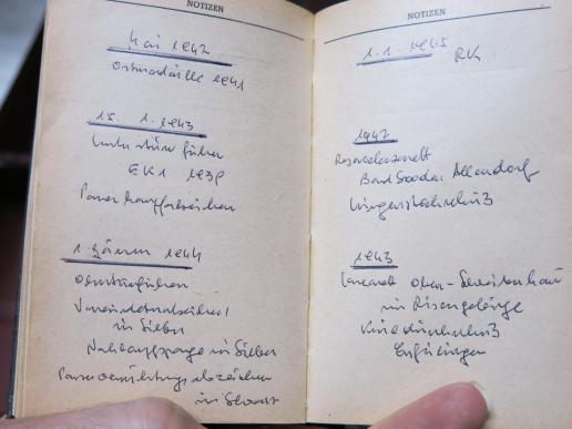 German Waffen SS Taschenkalender Soldatenfreund Pocket Diary 1944 Complete Part II.