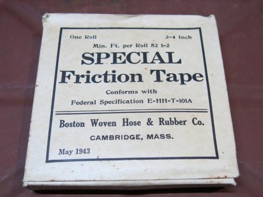 USA WWII One Roll Special Friction Tape May 1943 In Box.