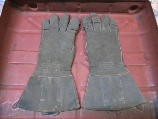 German Luftwaffe Heizbare Handschuhe Für Fliegendes Personal Heated Flying Gloves In Mint Unused Condition, Matching Pair 1940 Dated, Rare!