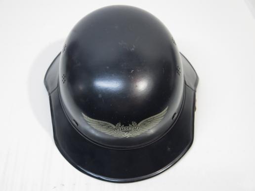 German Luftschutz M38 Gladiator Helmet Dark Blue Paint In MINT Condition.