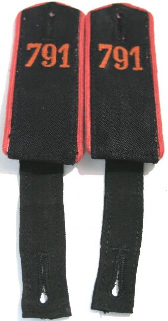 German Hitler Jugend BEVO 791 Red Piping Schulterklappen Shoulder Boards. (5)