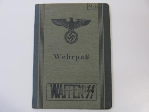 German Waffen SS Wehrpass K. L. Gross-Rosen, Flossenbürg MINT. (40)