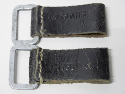 German Wehrmacht Belt Steel Loops Matching Set Late War RBNr Marked.