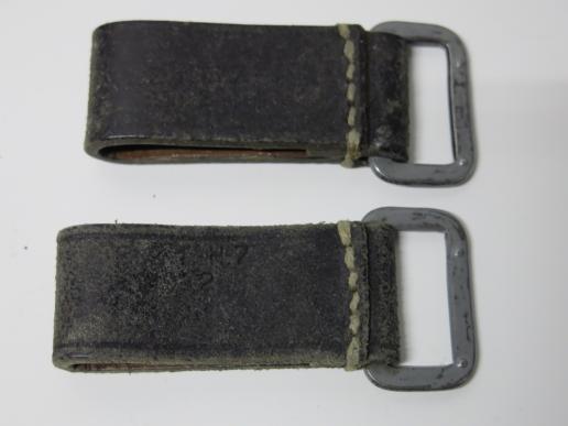 German Wehrmacht Belt Steel Loops Matching Set R. Z. f. H. 7 1942 Marked.