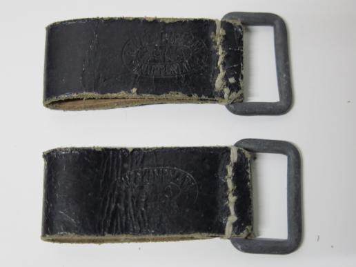 German Wehrmacht Belt Steel Loops Matching Set RAHM & KAMPMANN 1943 WUPPERTAL Marked.