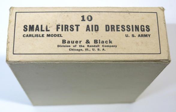 USA WWII 1 Small First Aid Dressings Carlisle Model From Untouched Full Box.