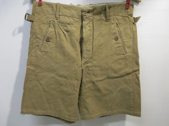 German Hitler Jugend Short Pants Sand Cotton Early Pattern Nice Condition. (25)