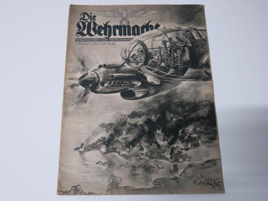Die Wehrmacht German Magazine Nr. 18 August 1940 Perfect.
