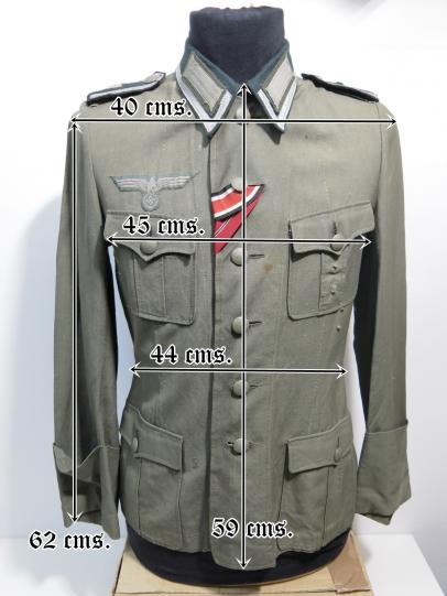 German Wehrmacht Feldbluse Summer Jacket Field Tunic 4th Infantry. (60)