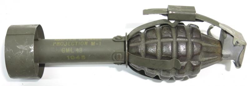 USA WWII Adapter Grenade Projection M1 1945 Dated, HARD To Find, Inert.