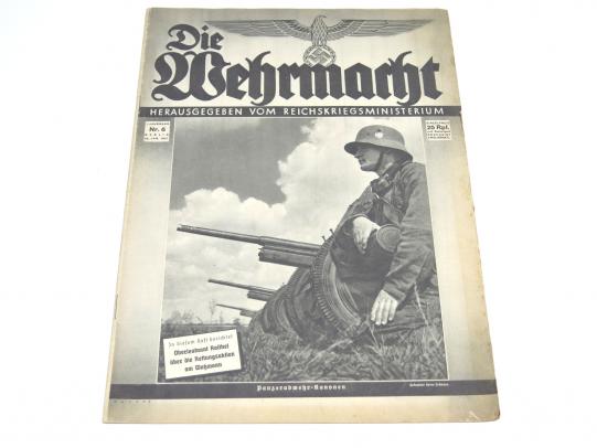 Die Wehrmacht German Magazine Nr. 6 Jan. 1937 Perfect.