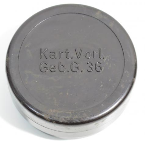 German Wehrmacht Bakelite Pot For Kart. Vorl. Geb. G. 36 fpr 1943.