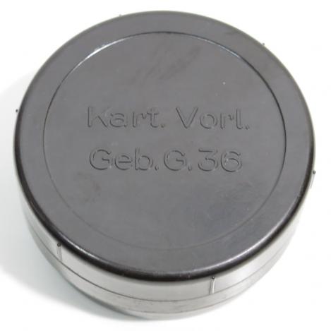 German Wehrmacht Bakelite Pot For Kart. Vorl. Geb. G. 36 fpr 1943.