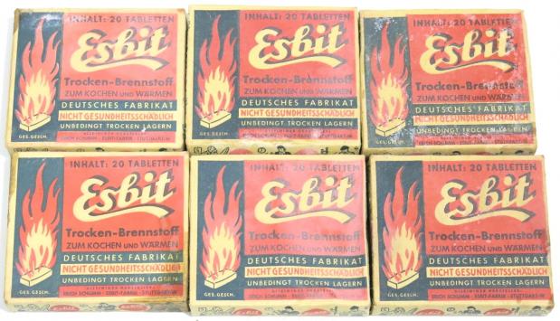 German Wehrmacht Esbit Kocher Mod. 9 Fuel Tablets Box Variation 5.