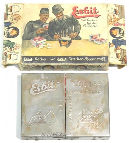 German Wehrmacht Esbit Kocher Mod. 9 Holy Grail Boxed Set As Found.