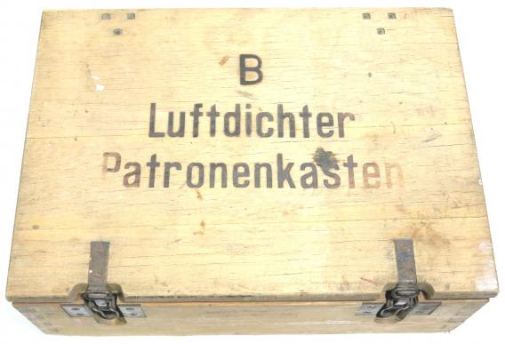 German Wehrmacht B Luftdichter Patronenkasten Air Sealed Ammo Box For 2200 Pistolen - Patr. 43 m. E. 