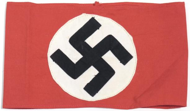German NSDAP Member Armbinde Cotton Armband.
