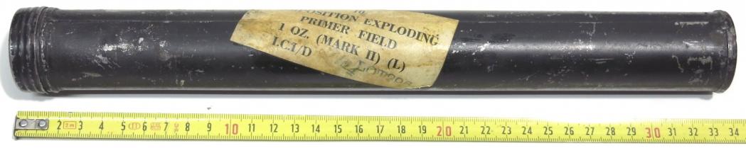 British SOE 10 COMPOSITION EXPLODING PRIMER FIELD 1 OZ. (MARK II) 07/44 Transport Tin Empty RARE.