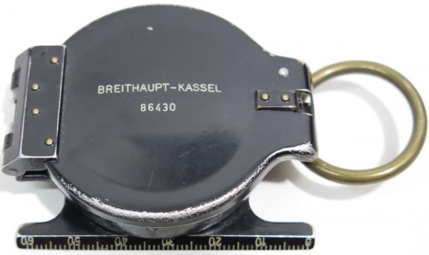 German Wehrmacht Marschkompass Marching Compass BREITHAUPT - KASSEL 86430 Very Nice Condition And Rare Maker, Working.