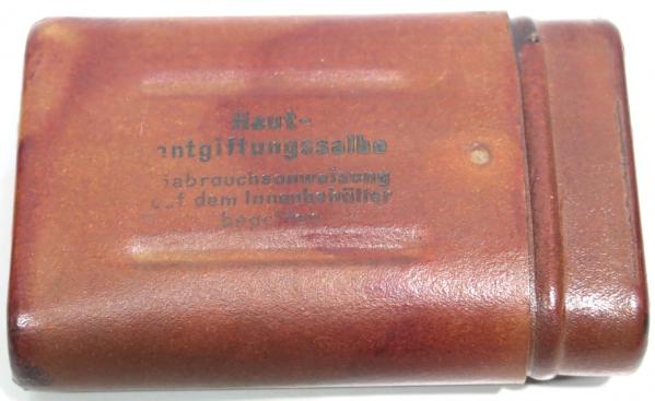 German Wehrmacht Hautentgiftungssalbe Decontamination Kit Unused 1942.