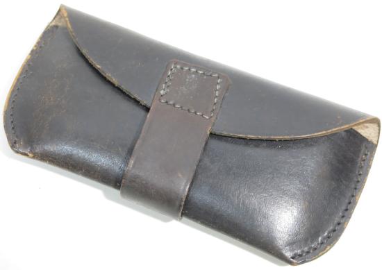 German Wehrmacht Deutsches Rotes Kreuz Medical Leather Pouch From The D.R.K. Sanitätslager Babelsberg Full With Contents.