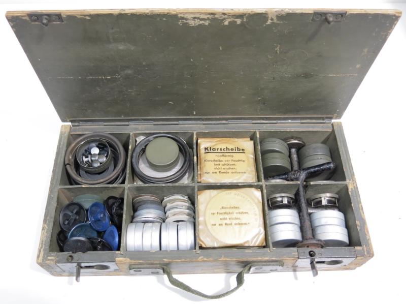 German Wehrmacht Gas Mask Spare Parts Wood Box For The Gasschutz Vorrat Kasten, Super Hard To Find!!!!!
