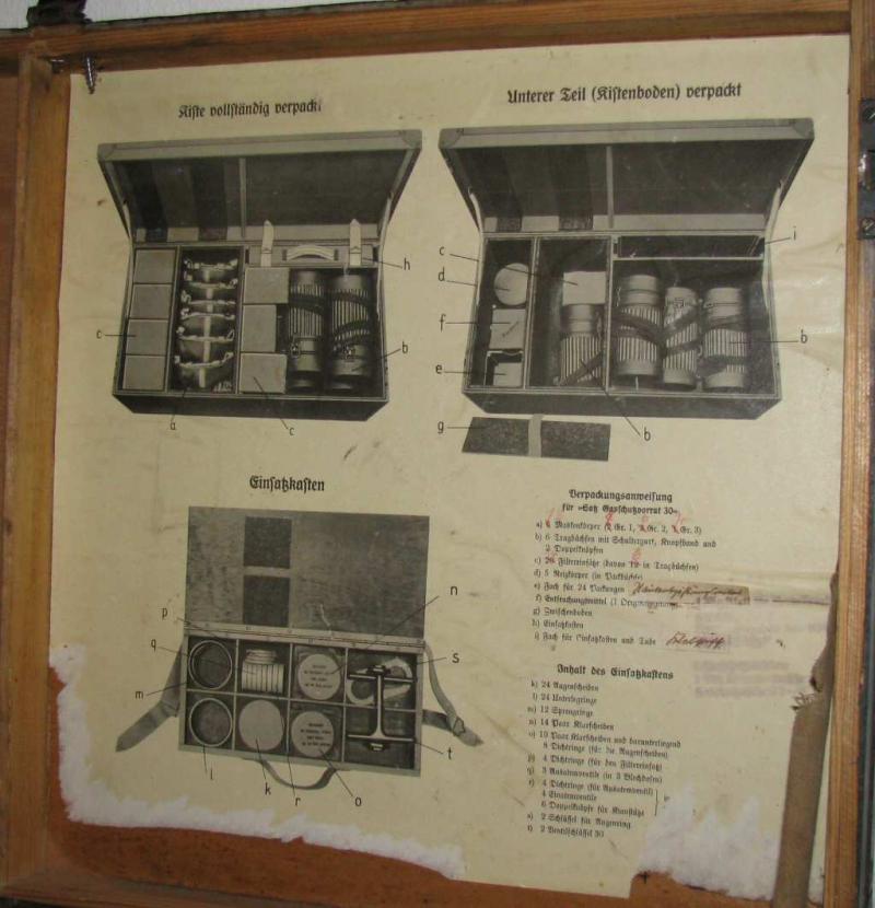 German Wehrmacht Gas Mask Spare Parts Wood Box For The Gasschutz Vorrat Kasten, Super Hard To Find!!!!!