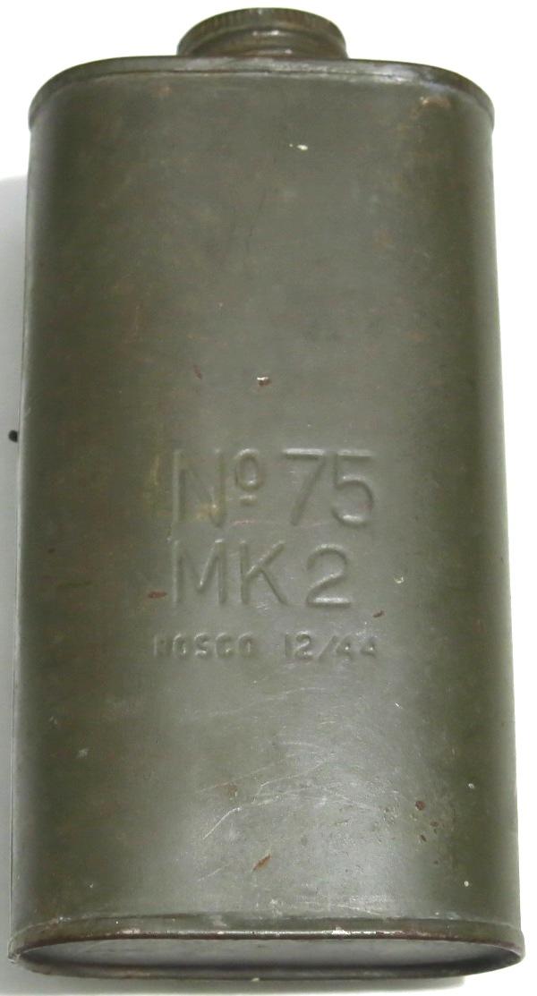 British SOE Hawkins Mine No. 75 MK2 In MINT Condition, Hard To Find And 100% Empty And Inert.