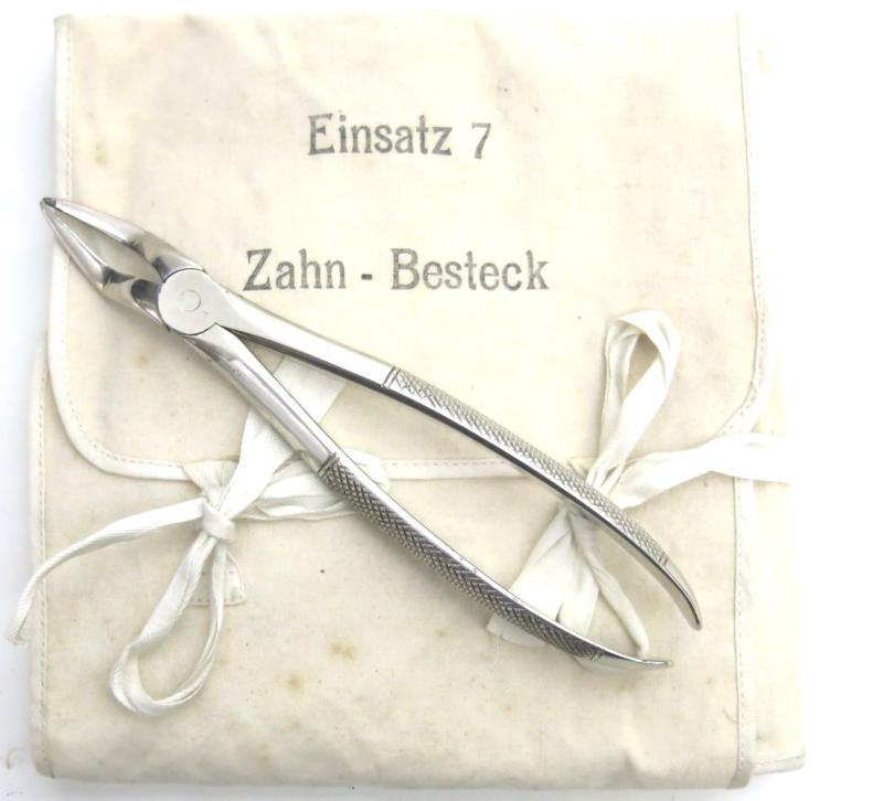 German Wehrmacht Zahn Besteck Tooth Removal Pliers From Truppebesteck 1935 Einsatz 7.