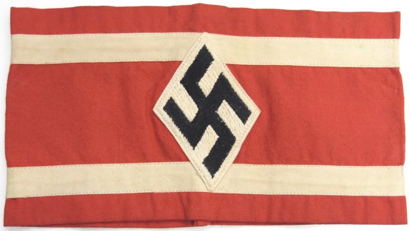 German HJ Hitler Jugend NPEA Nationalpolitische Erziehungsanstalt Political Student Armbinde Armband, RARE.