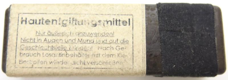 German Wehrmacht Hautentgiftungsmittel Bakelite Skin Decontamination Tablets jmh 1942, Hard To Find.