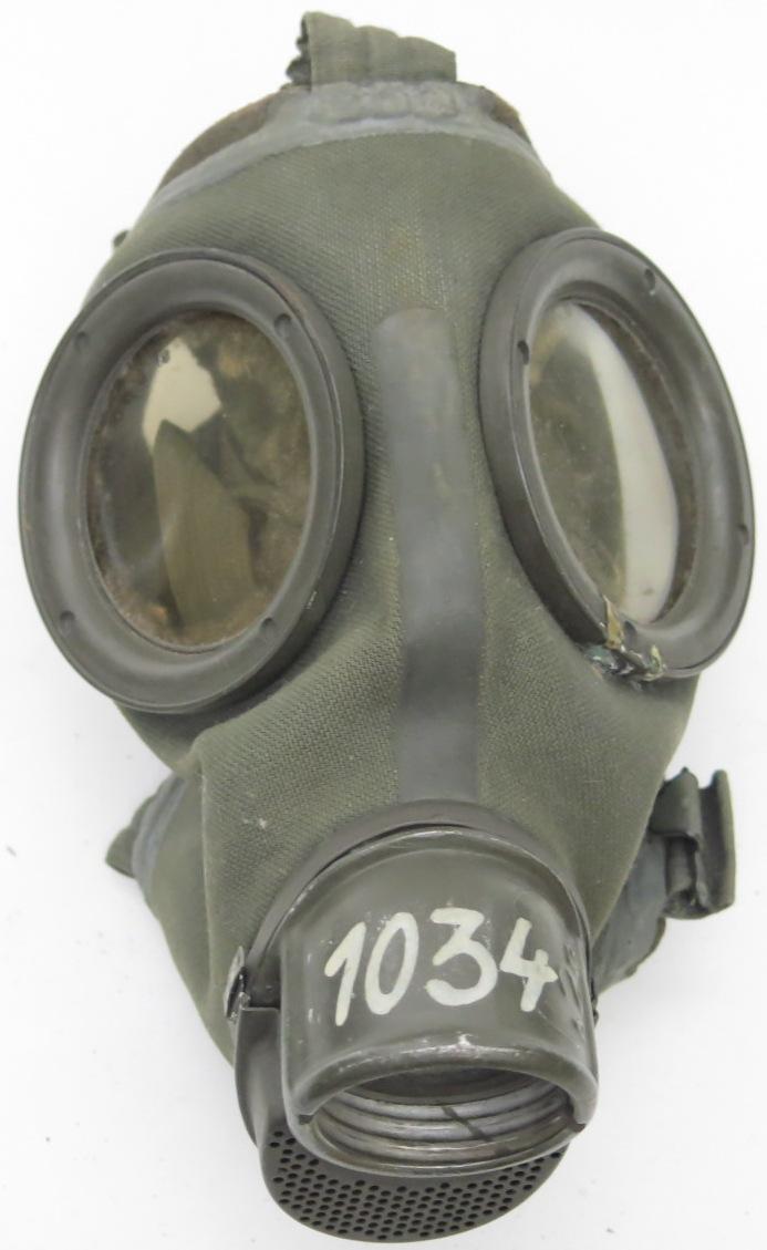 German Reichwehr - Legion Condor - Wehrmacht Gas Mask GM30 Early Model 1937 Upgraded to GM38 Model In 1940, With Rare Kl 5 Stamp.