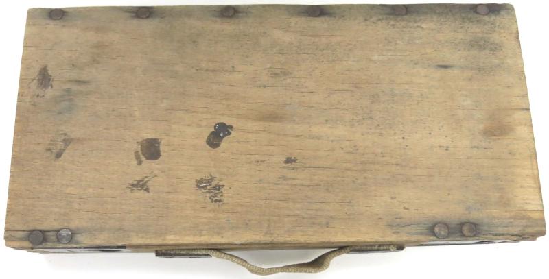 German Wehrmacht Gas Mask Spare Parts Wood Box For The Gasschutz Vorrat Kasten, Super Hard To Find!!!!!