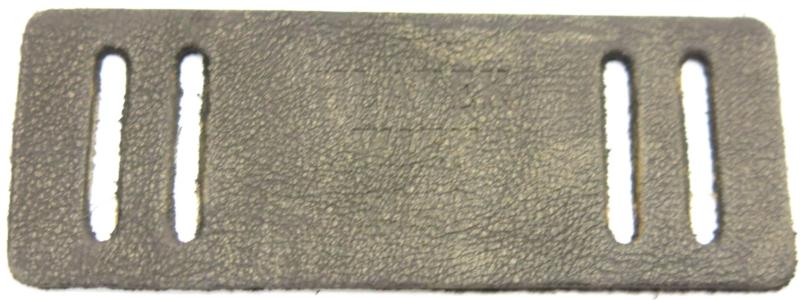German Wehrmacht Gas Mask Can Straps Leather Reinforcement One Mint Unused HLAVEK WIEN 1940.