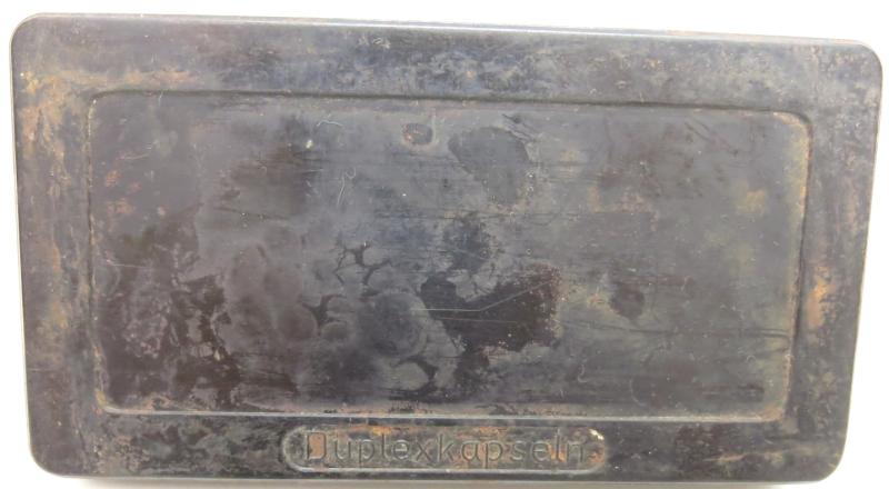 German Wehrmacht/Luftwaffe Duplexkapseln Bakelite Box, Transport For 2 cm Flak, MG151/20, MGFF, etc, Detonators, 1940.