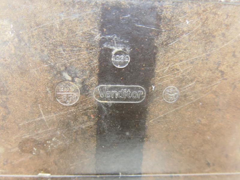 German Wehrmacht/Luftwaffe Duplexkapseln Bakelite Box, Transport For 2 cm Flak, MG151/20, MGFF, etc, Detonators, 1939.