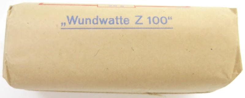 German Luftschutz Hausapotheke Verbandwatte 25 gr W. Söhngen & Co., Wiesbaden 1941.