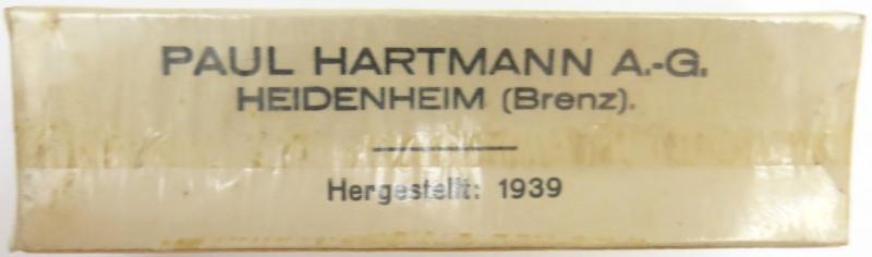 German Deutsches Rotes Kreuz D. R. K. And Luftschutz Hausapotheke And Verbandkasten BRAND-BINDE PAUL HARTMANN 1939.