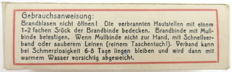 German Deutsches Rotes Kreuz D. R. K. And Luftschutz Hausapotheke And Verbandkasten Brandbinde F. & C. Achenbach Frankfurt a. M.