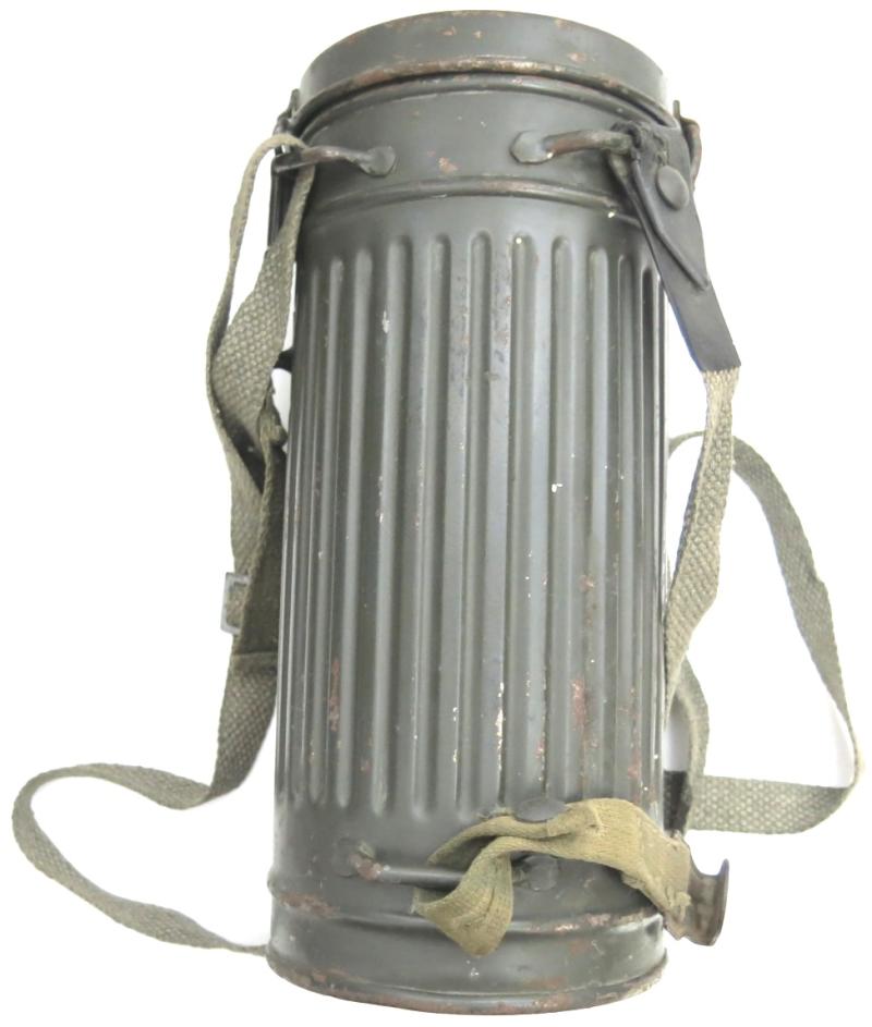 German Wehrmacht Combat Gas Mask Can Late War With