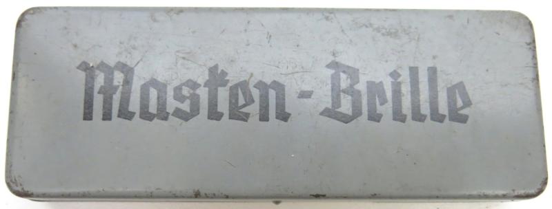 German Wehrmacht Masken-Brille Gas Mask Glasses With Lenses In Box.