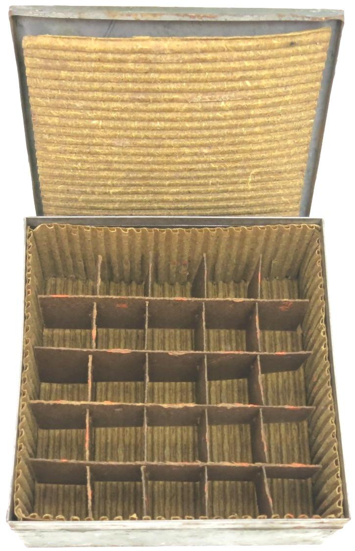 Italy WWII Spolette i. o. MOD 40 PC Italian Fuze Metal Box Complete With All Inserts, 1942.