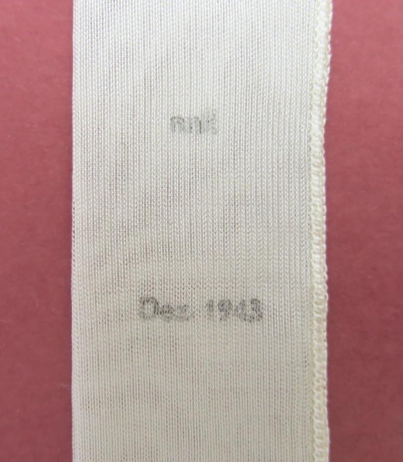 German Wehrmacht 2 cm FLAK Empty Powder Sack nnk Dez. 1943.