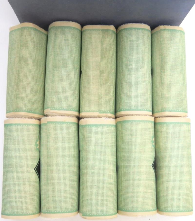 German Civilian Pre War And Wartime Era Kahnemann 10 Stück Mull-Binden 8 cm x 4 m Complete Box.