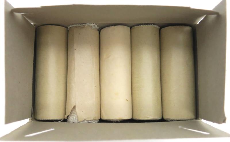 German Civilian Pre War And Wartime Era 10 Stück Mullbinden 8 cm x 4 m Complete Box.