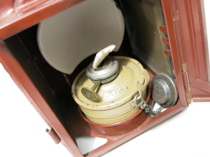 German Wehrmacht Karbid Lamp Einheitslaterne Stahl In Sand Colour Small Petrol Lighter Maker ago.